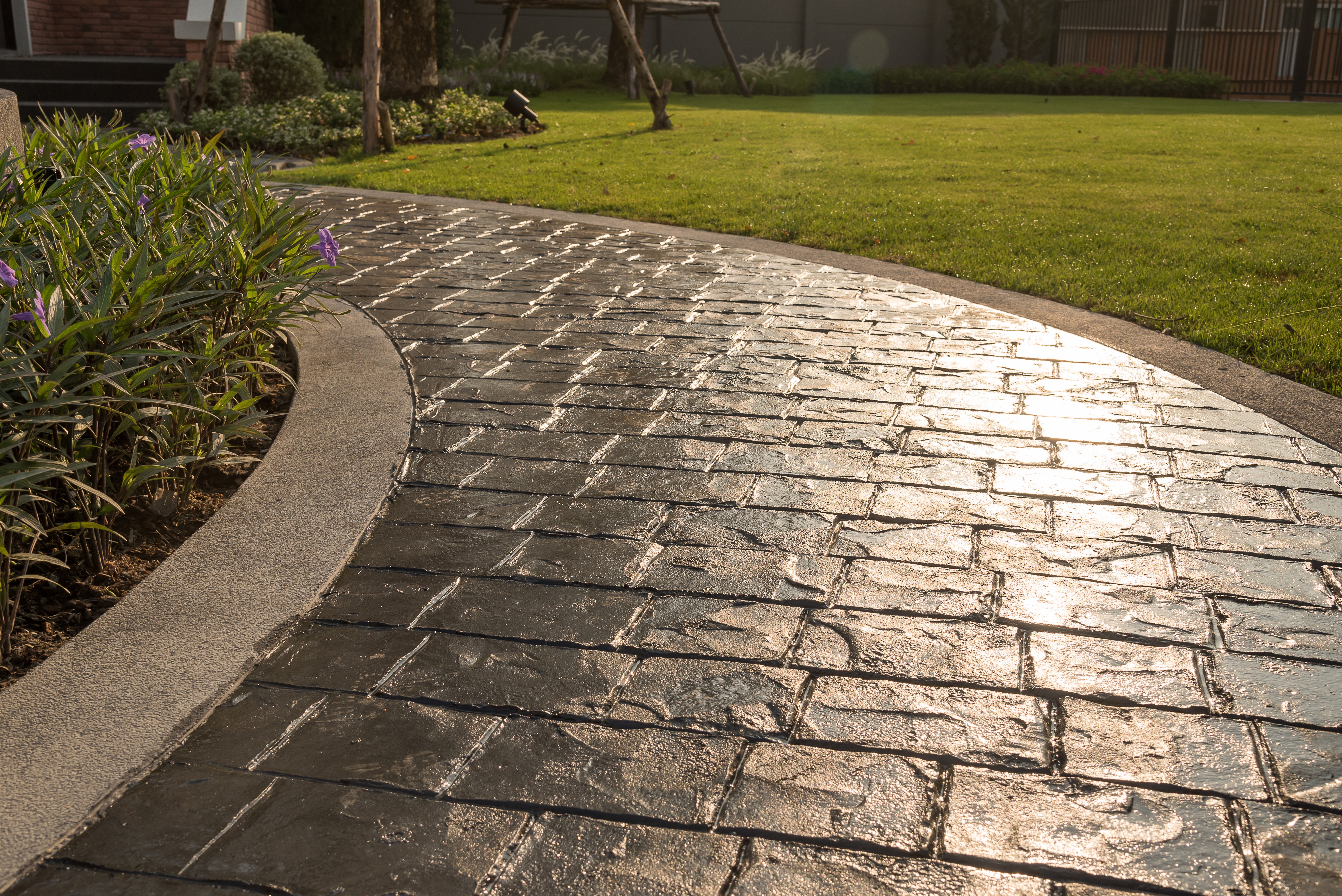 Stamped Concrete concrete installation in Oklahoma City